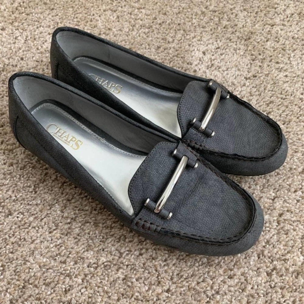 Chaps Connie Grey Slip-Ons 9